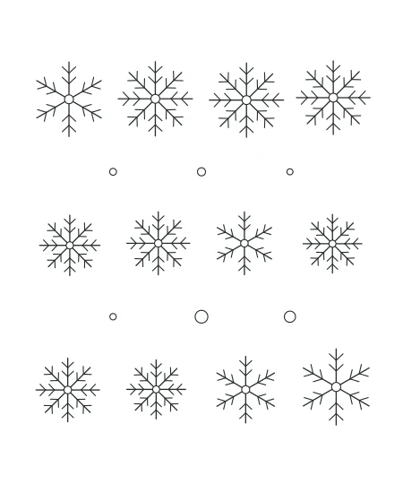 Cloud Garden Snowflake Garden — uncolored snowflake garden drawing