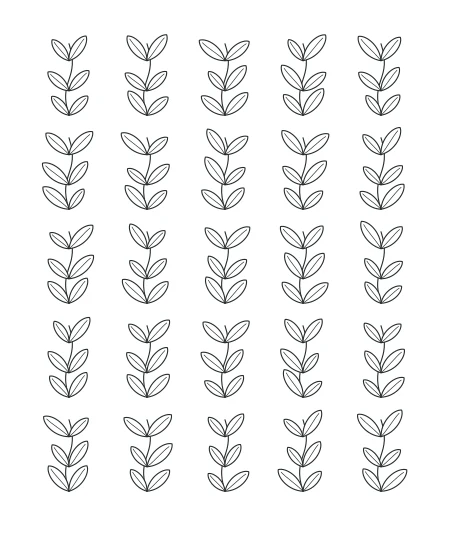 Forest Lace Leaf Tapestry — uncolored leaf tapestry drawing