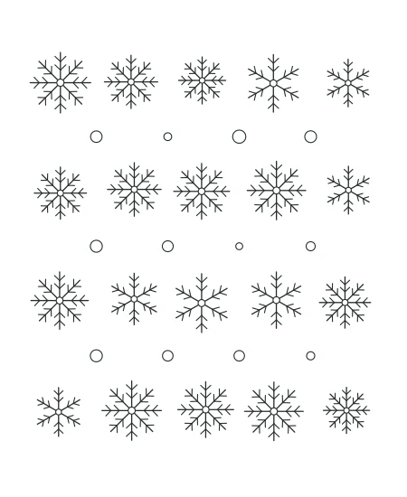 Sunday Garden Snowflake Garden — uncolored snowflake garden drawing