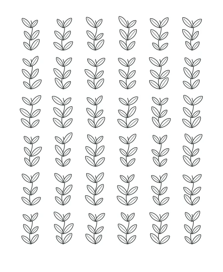 Willow Walk Leaf Tapestry — uncolored leaf tapestry drawing