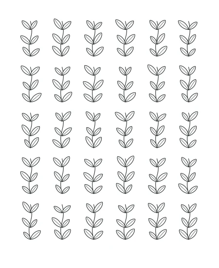 Willow Walk Leaf Tapestry — uncolored leaf tapestry drawing